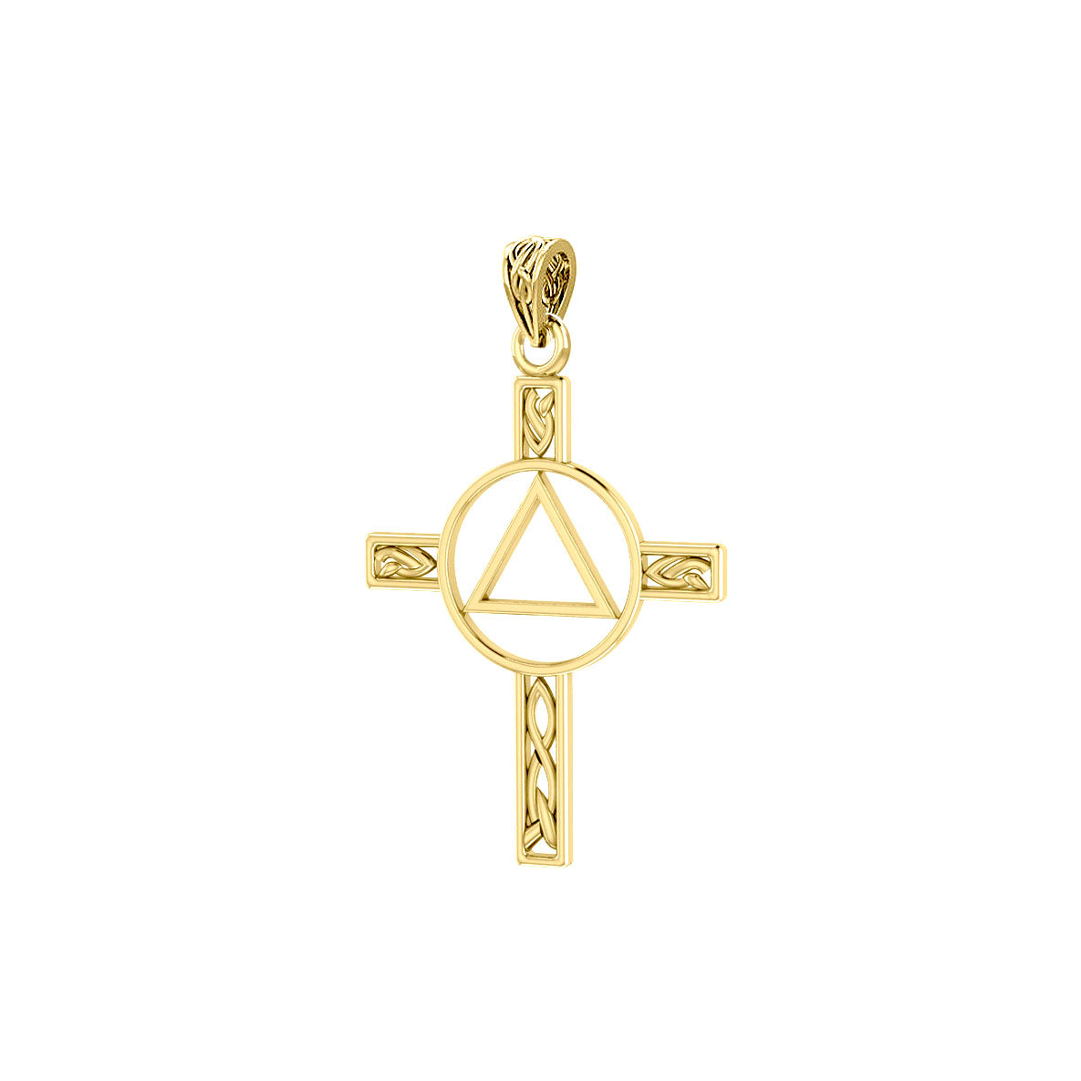 Recovery Cross of Strength & Balance - 14k or 18k Solid Gold